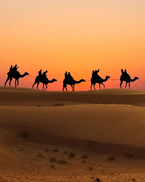 Les randonnees dans le desert