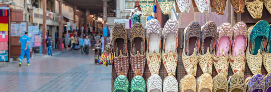 Vue d'un Souk à Dubai