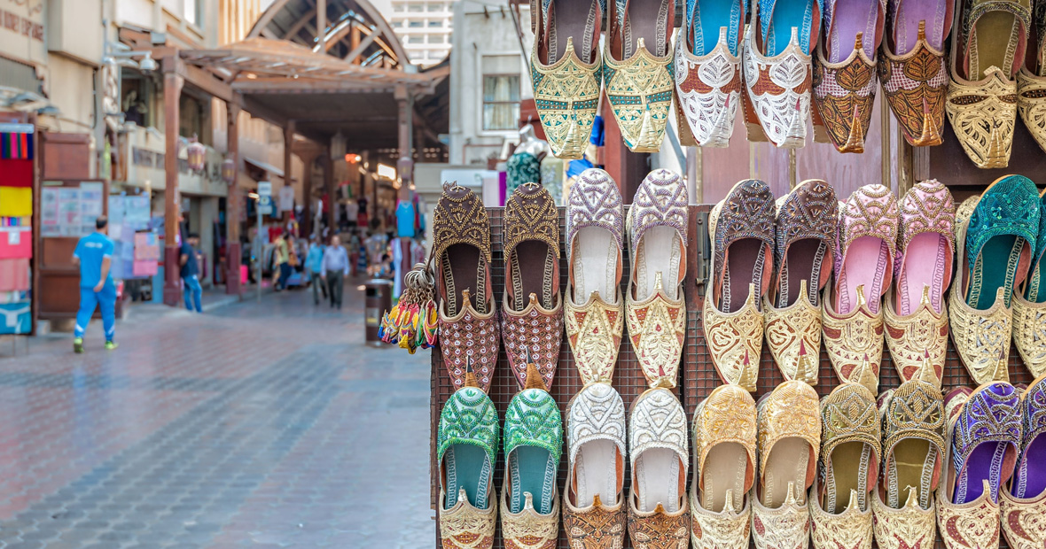 Vue d'un Souk à Dubai